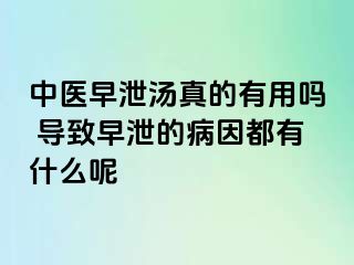 中医早泄汤真的有用吗 导致早泄的病因都有什么呢